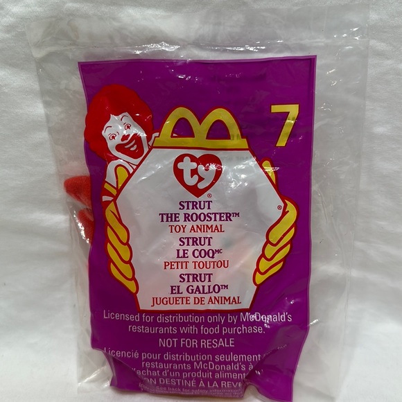 McDonald’s Ty beanie babies, Strut the Rooster - Picture 1 of 2